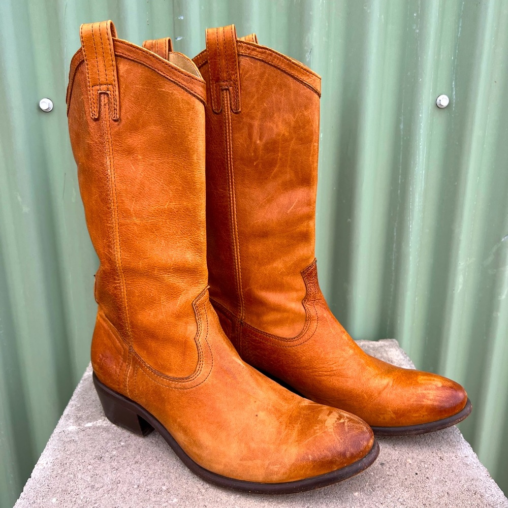 Frye caramel brown boot men’s sz 11B